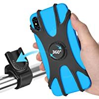 Soporte Movil Bicicleta- Enllonish Soporte Motocicleta- Rotación 360° Soporte Manillar para iPhone- Samsung- Huawei- 4.0…